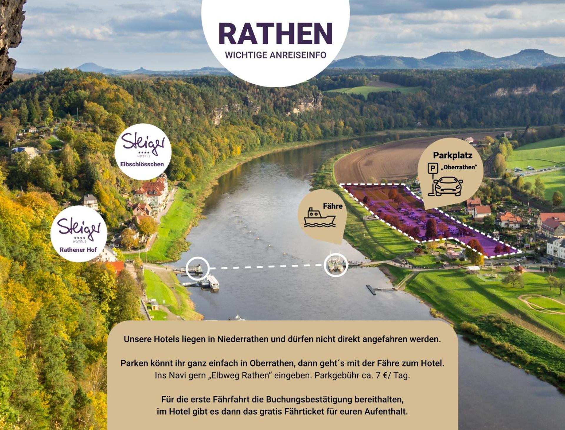 Hotel Elbschlösschen Rathen Exterior foto