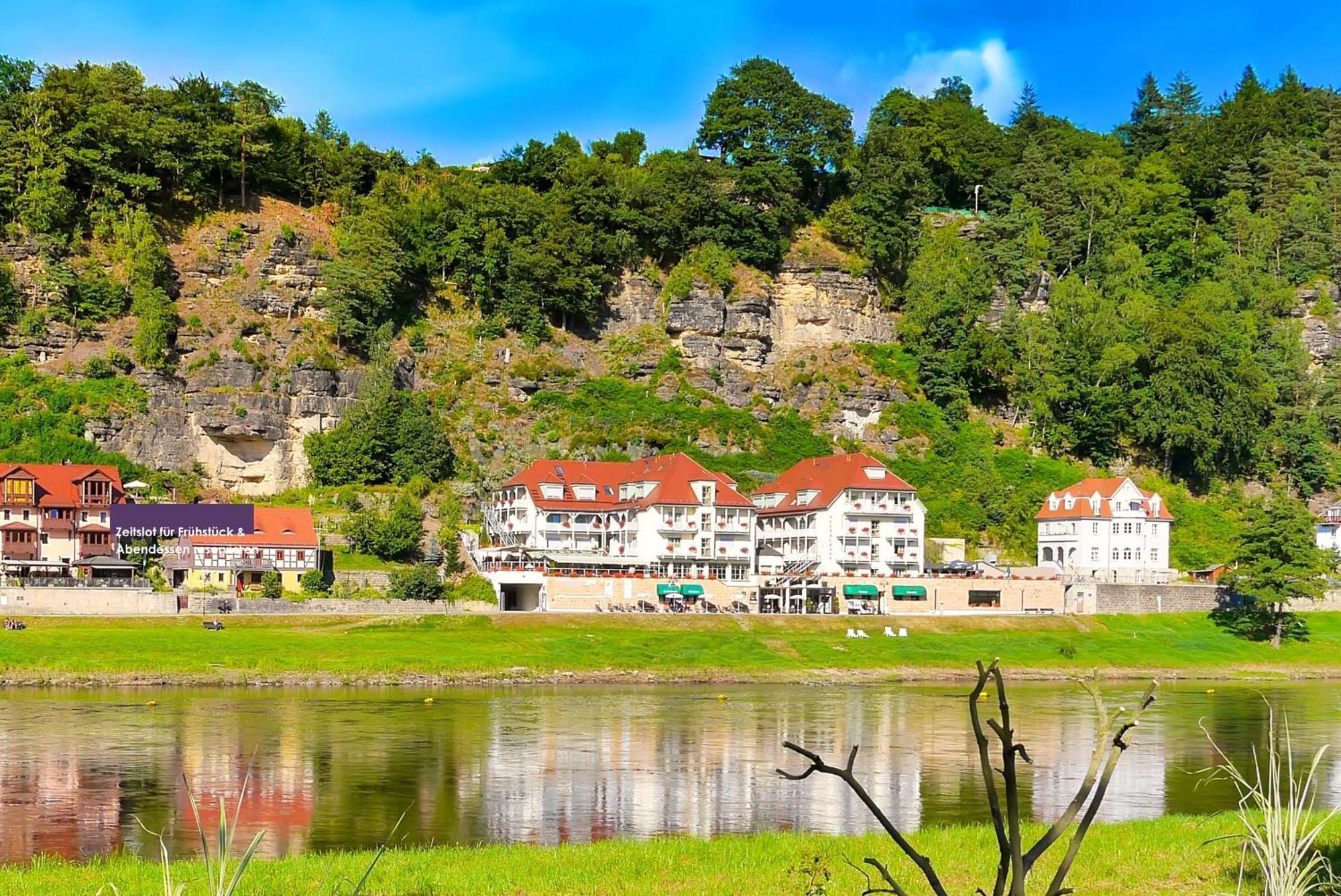 Hotel Elbschlösschen Rathen Exterior foto